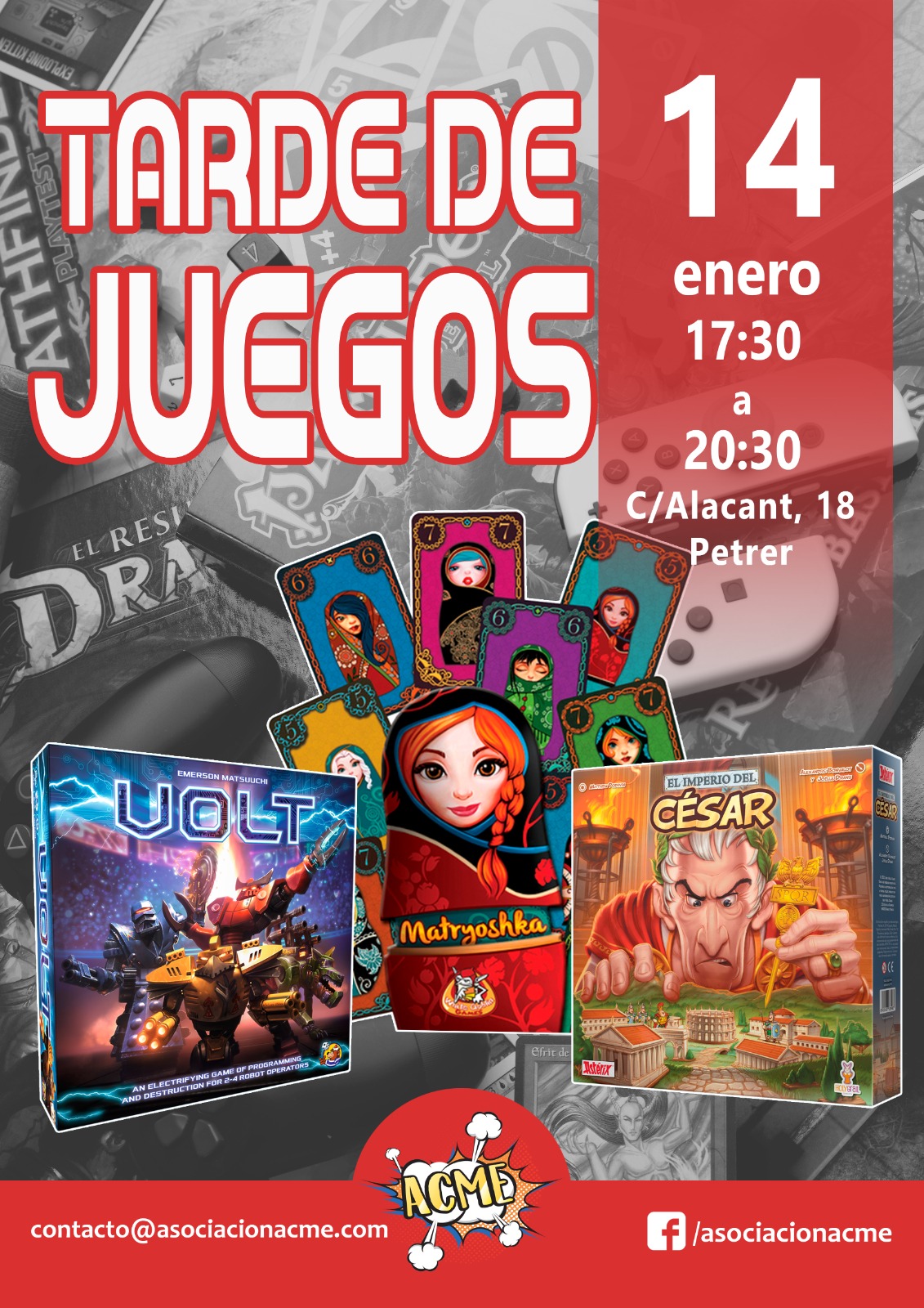 Tarde de juegos – 14 de Enero 2023