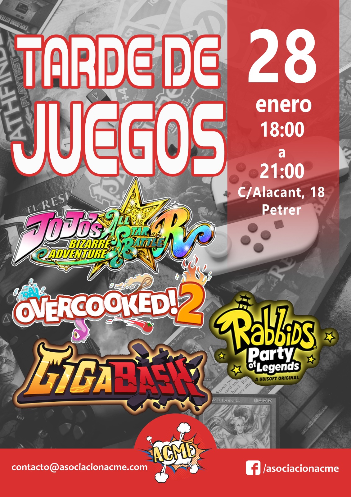 Tarde de videojuegos – 28 de Enero de 2023