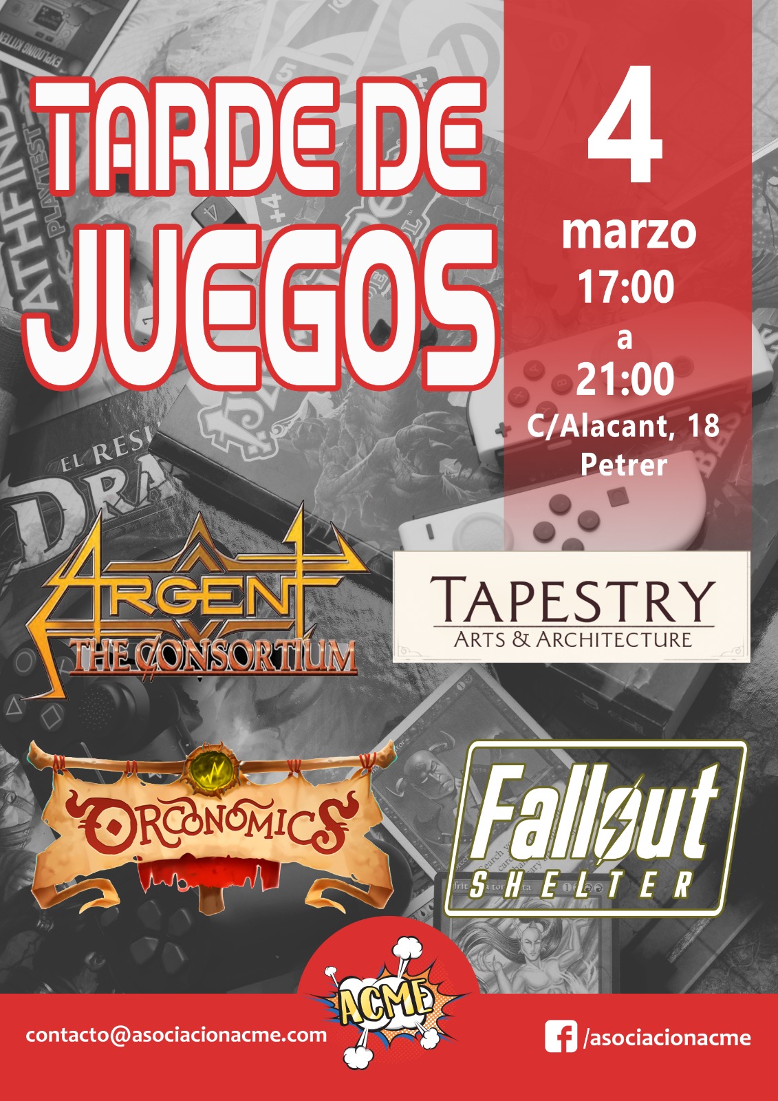 Tarde de juegos de mesa – 4 de Marzo de 2023
